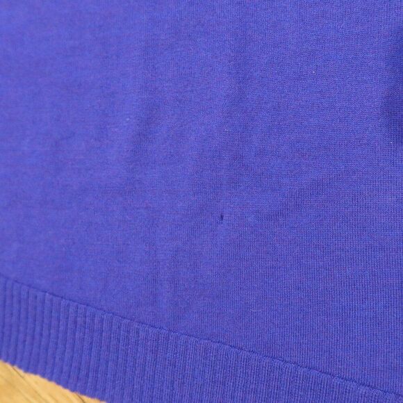 Eileen Fisher 100% Merino Wool Tunic sweater pullover blue cozy casual layer PM - Picture 13 of 13